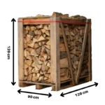 4 x Paletten (2 x Weißeiche + 2 x Buche/Hainbuche) – 25cm-Scheite – Image 6