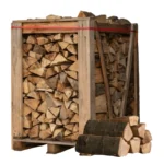 2x Paletten (Weißeiche + Buche/Hainbuche) – 25cm-Scheite