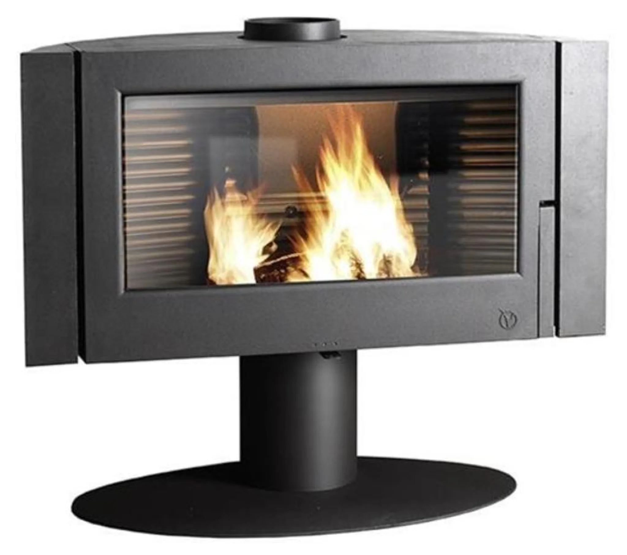 8c2684240cfdcc30d61bfcabf4164082.webp Invicta Antaya Panorama Kaminofen 12 kW aus Gusseisen – Holzofen mit großer Sichtscheibe für effizientes Heizen – Image 1