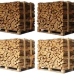 4 x Paletten (2 x Weißeiche + 2 x Buche/Hainbuche) – 50cm-Scheite