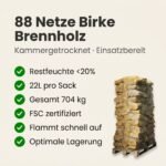 88 Netze Eschen-Brennholz 30–33 cm – 750 kg – Image 2
