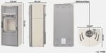 Hark Opera-B Kachel Kaminofen 7 kW Creme – Image 4