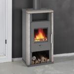 Wamsler Yuna Kaminofen 6 kW Stahl Naturstein – Image 6