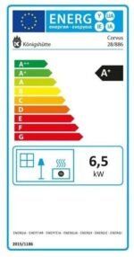 Justus Austin 7 Kaminofen 7 kW Schwarz – Bild 8