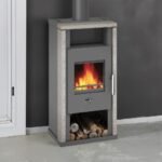 Wamsler Yuna Kaminofen 6 kW Stahl Naturstein – Bild 6
