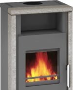 Wamsler Yuna Kaminofen 6 kW Stahl Naturstein – Bild 5